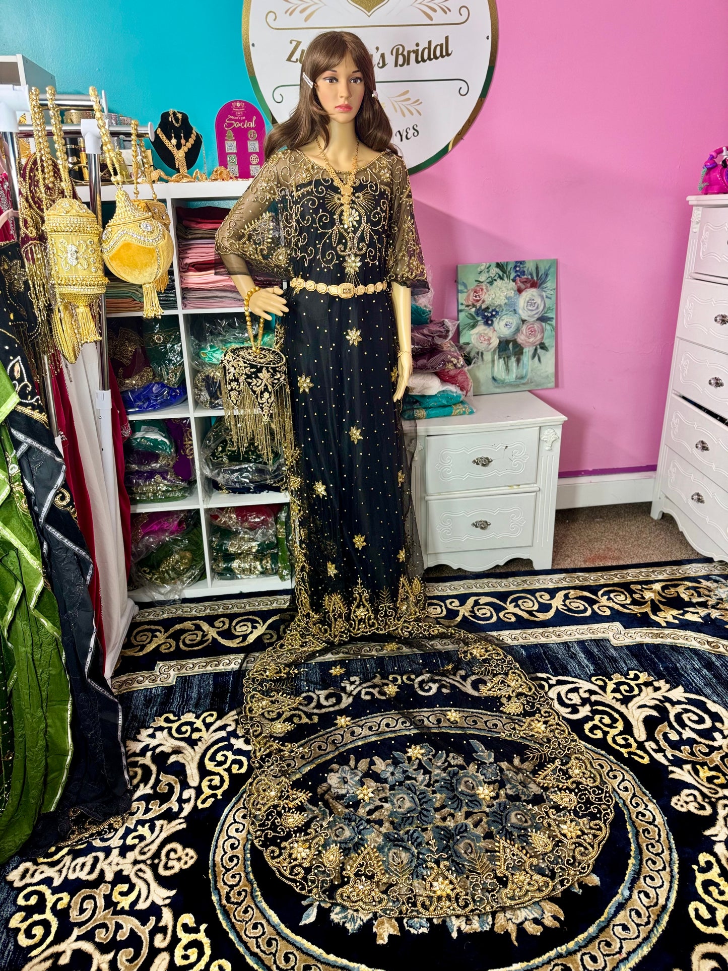 Lace Amara Bridal Dirac-Black.
