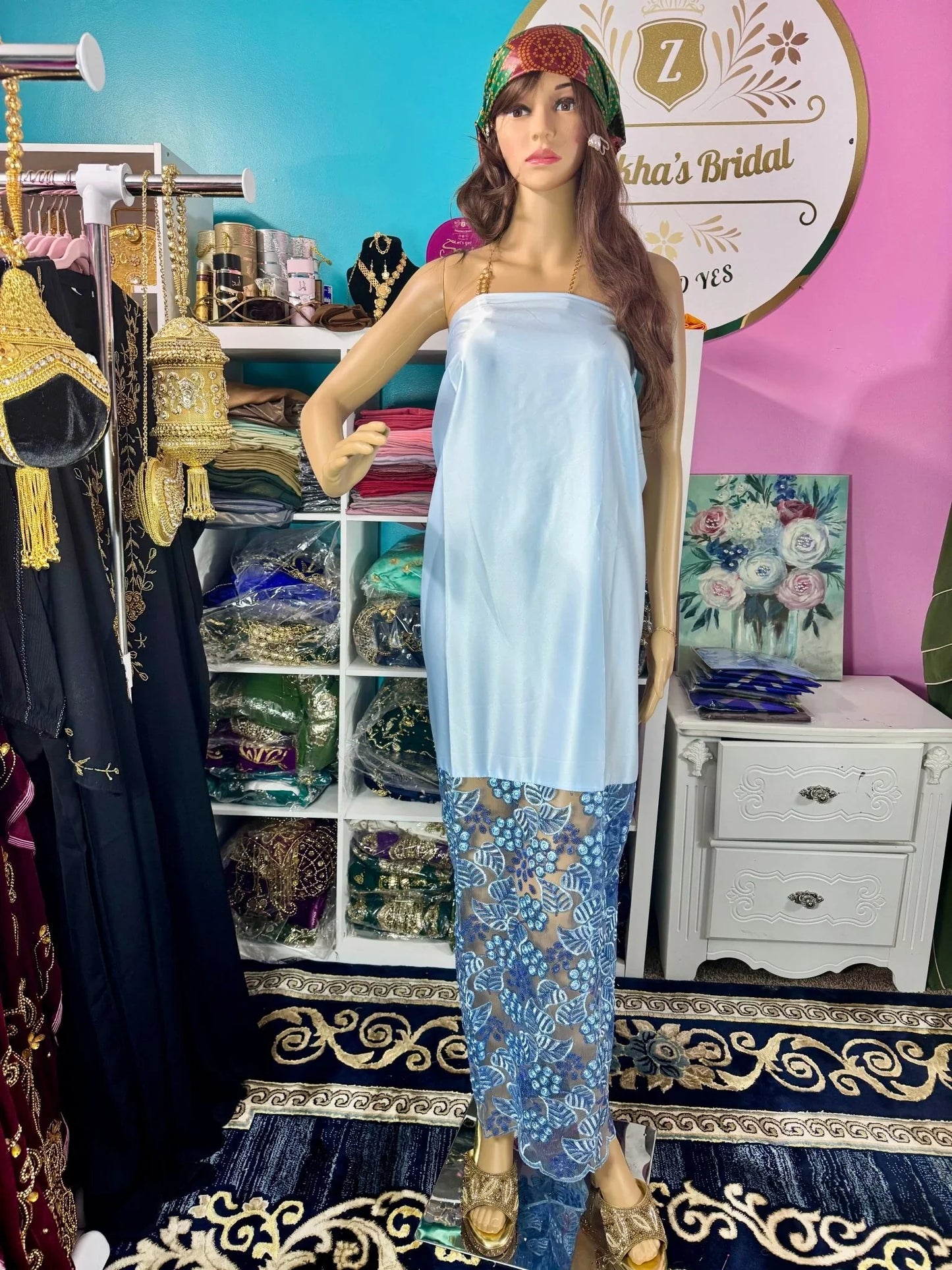 Somali Party Dirac Set with 3 Pieces No.13 - Zulaikha’s Bridal