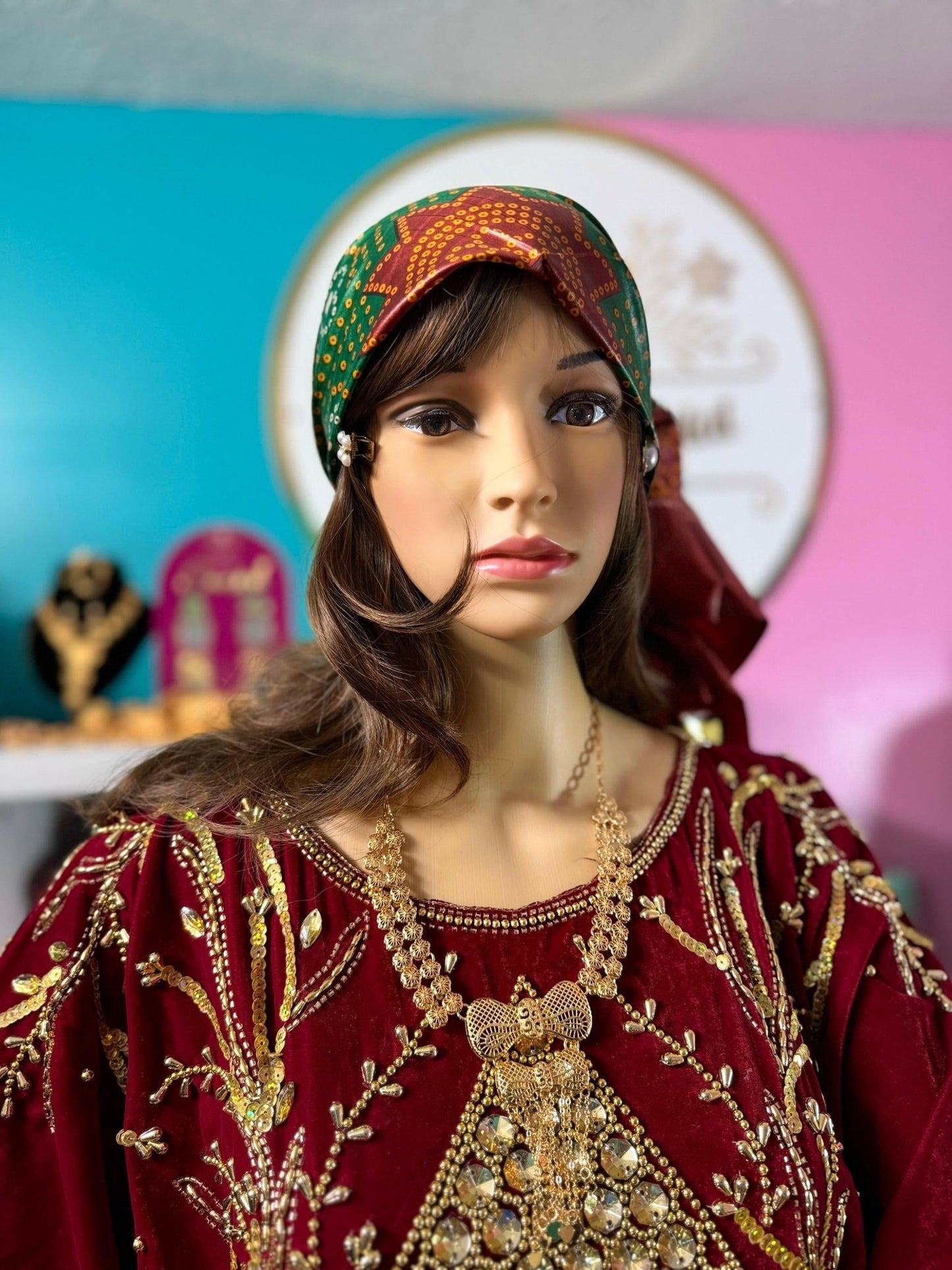 Somali Plain Shaash Headpiece 4 - Zulaikha’s Bridal