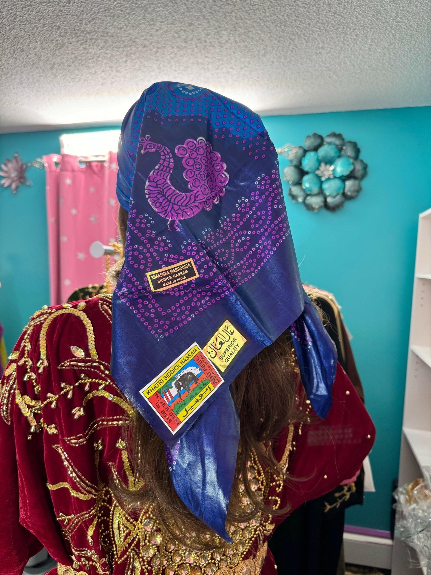 Somali Plain Shaash Headpiece 5 - Zulaikha’s Bridal