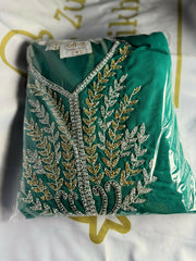 Teal Kaftan.