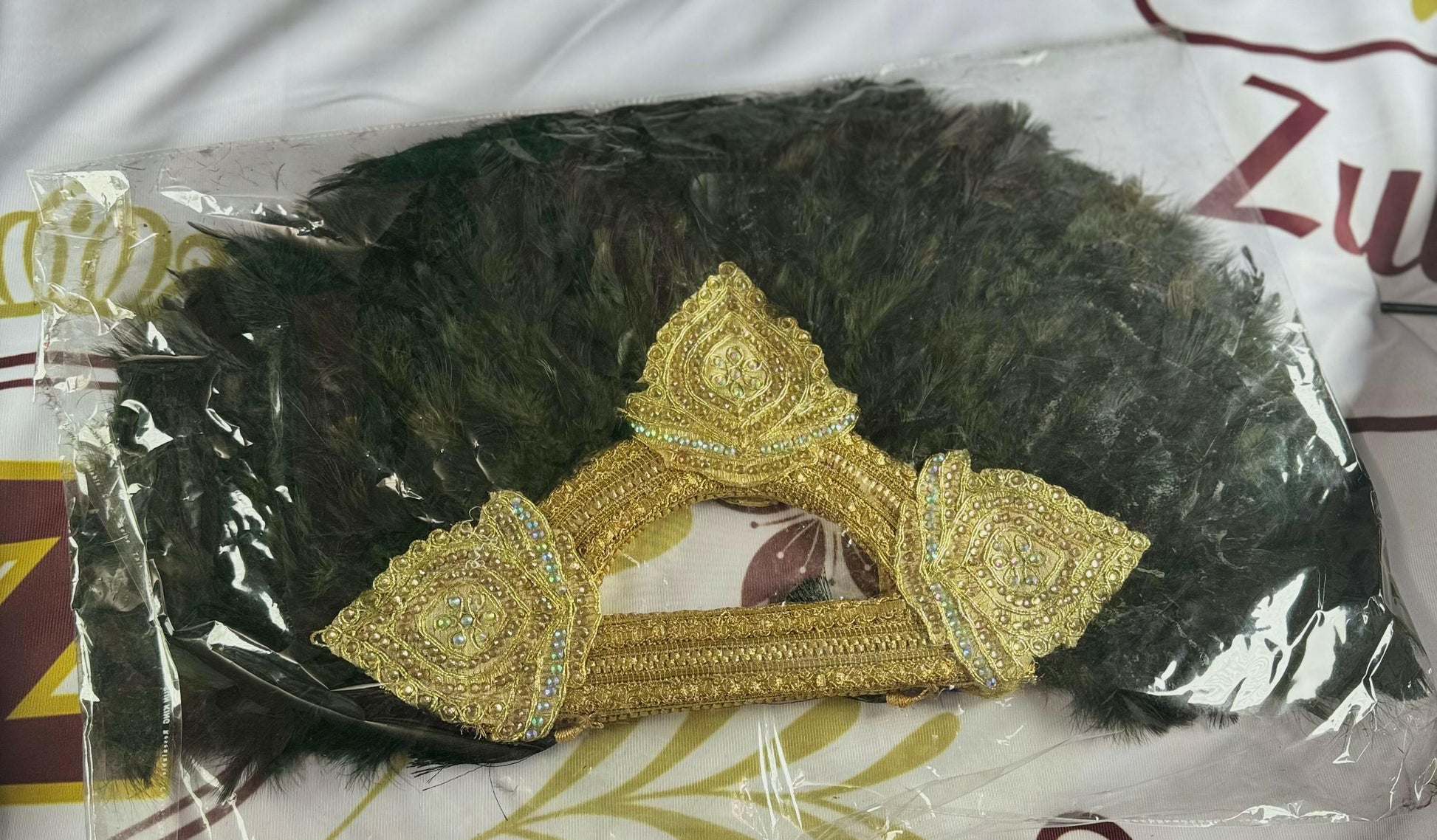 Black Bridal Fan.