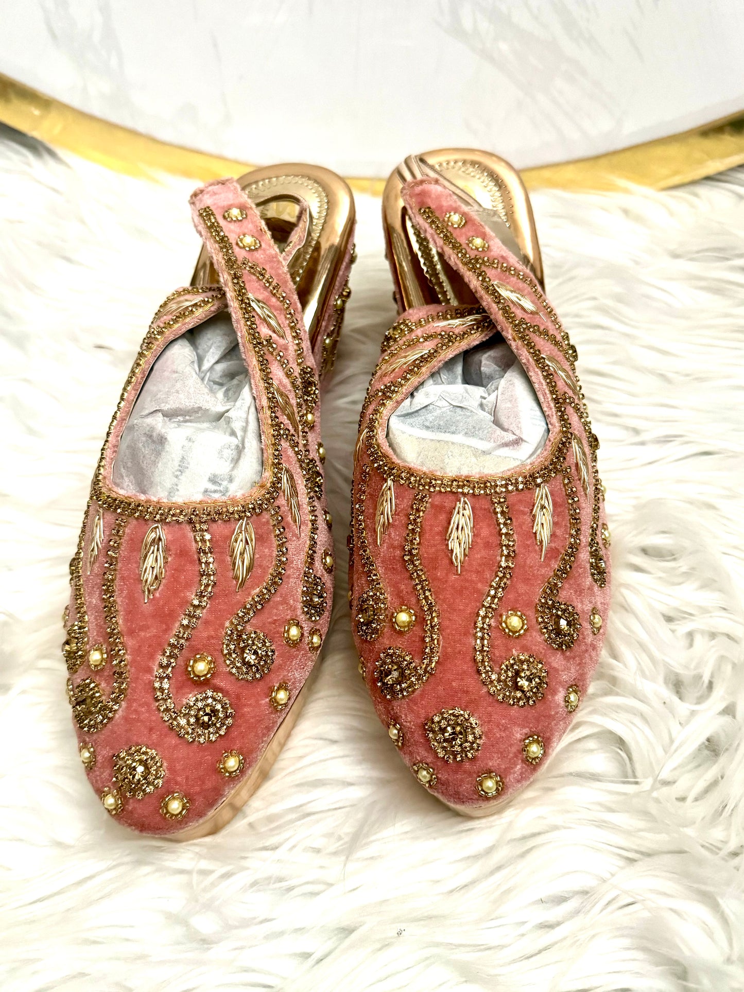 Rhinestone Shoes-Pink