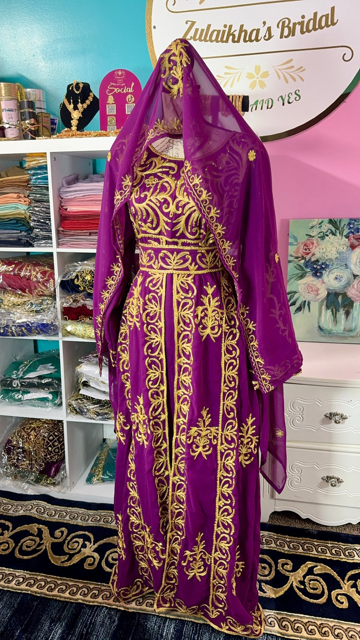 Nida Kaftan Mulberry Purple.