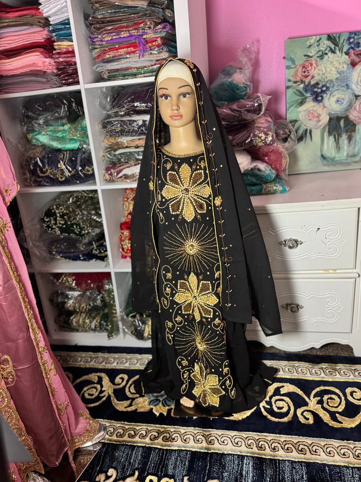 Asra Kids Kaftan-Black.