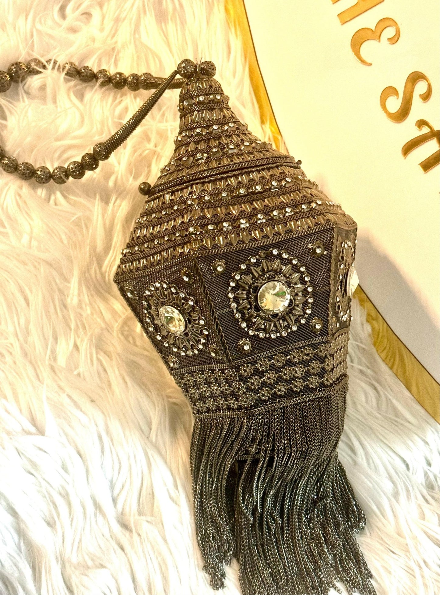 Bridal Party Gold Rhinestone Clutch Bag - 10 - Zulaikha’s Bridal