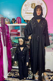 Dubai Black Kids Abaya mother & daughter - Zulaikha’s Bridal