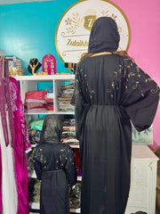Dubai Black Kids Abaya mother & daughter - Zulaikha’s Bridal