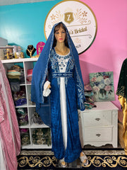 Isra Luxury Crystal Velvet Abaya - Zulaikha’s Bridal