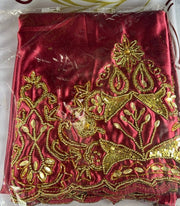 Luxury Somali Underpiece Skirt Gorgoro - Burgundy - Zulaikha’s Bridal