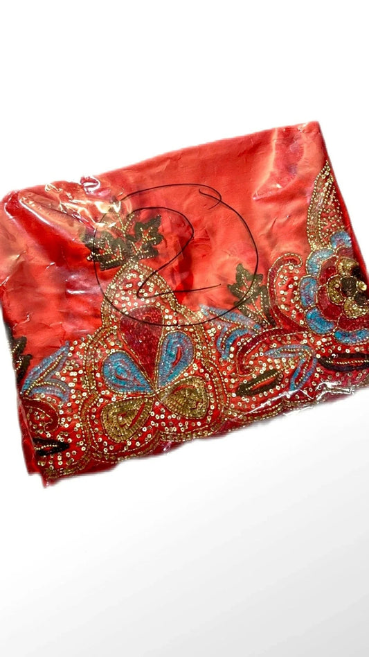 Luxury Somali Underpiece Skirt Gorgoro - Red - Zulaikha’s Bridal
