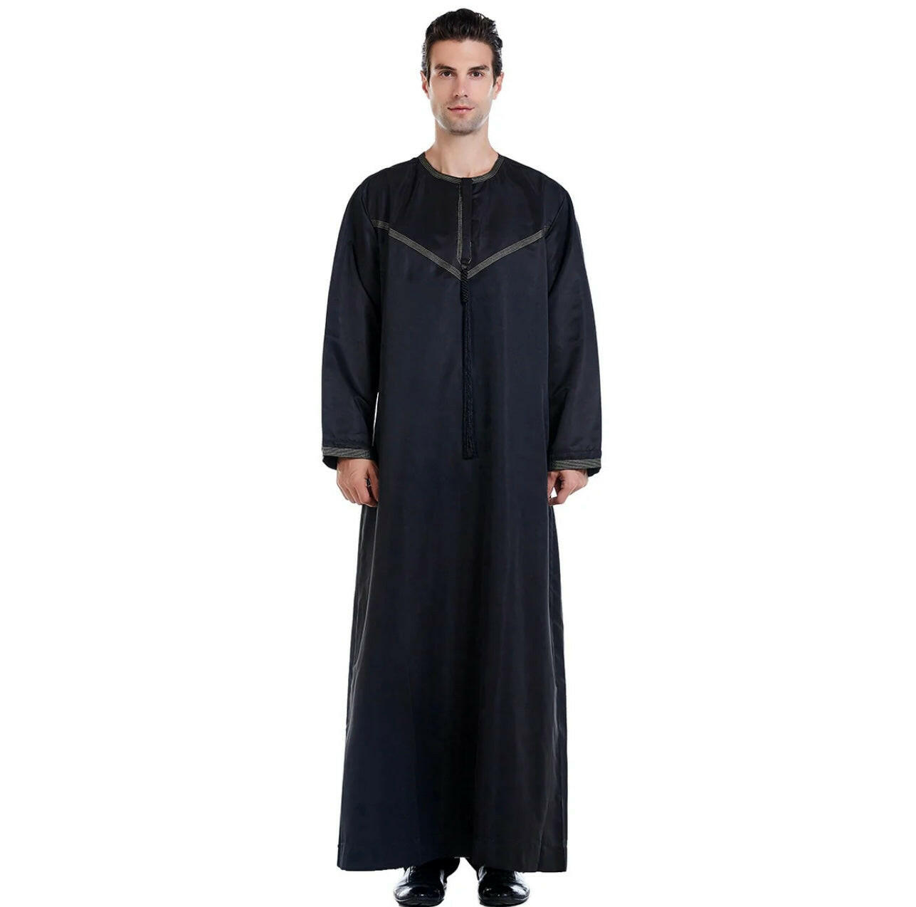 Muslim Men Thobe/Jubba/Khamis with tassel - Zulaikha’s Bridal