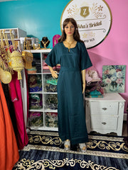 Muslim women modest inner dress Abaya with belt - Zulaikha’s Bridal