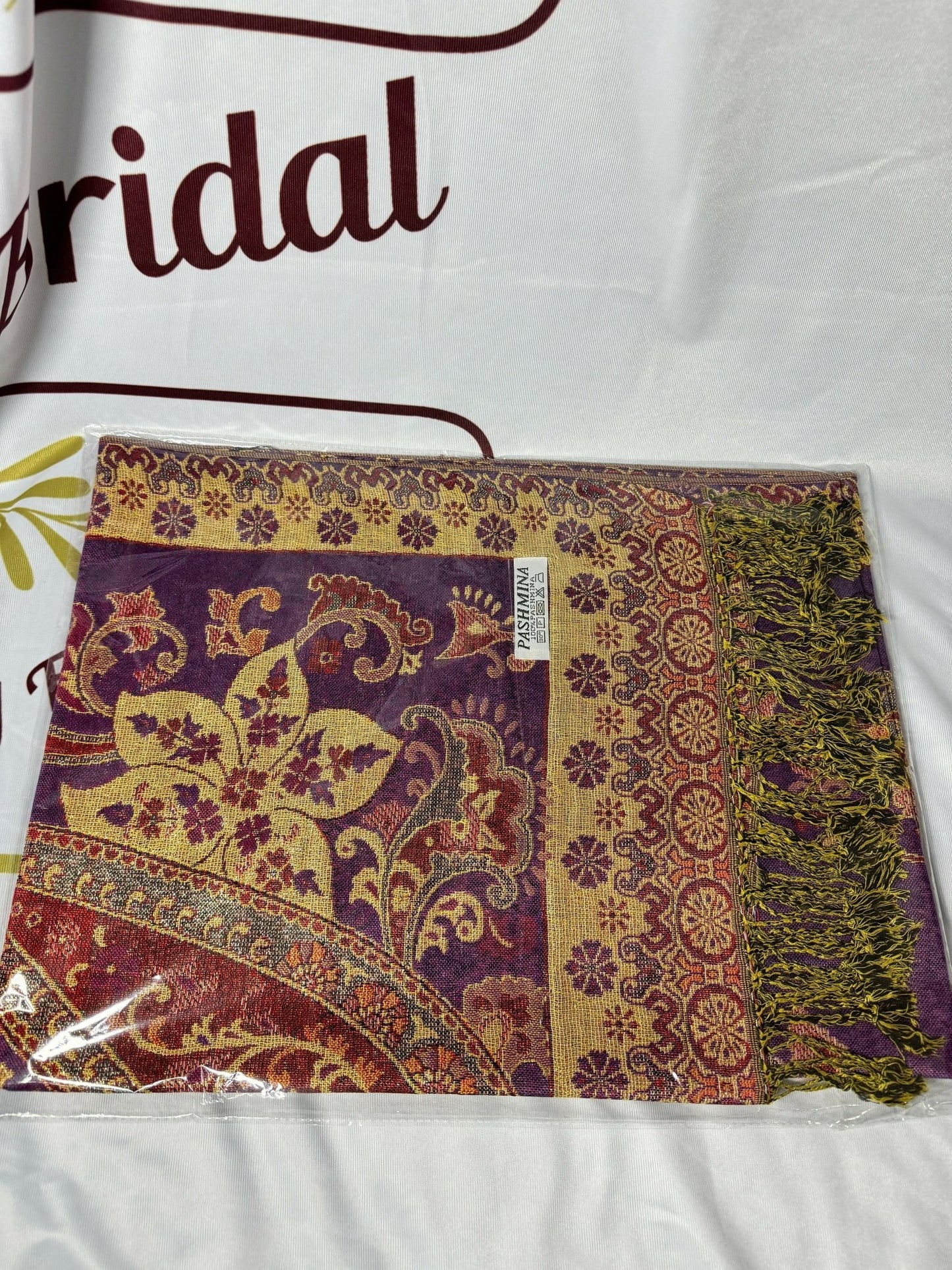 Pashmina Paisely Shawl Scarf Hijab - Zulaikha’s Bridal