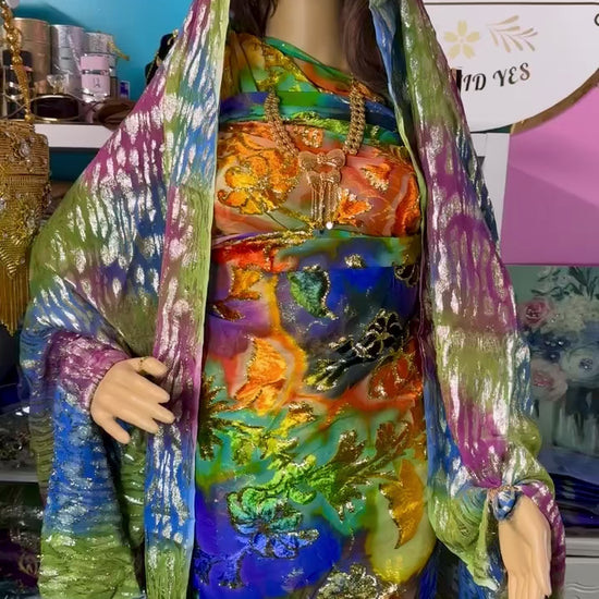 Luxury Rainbow/Orange Maqmal set.