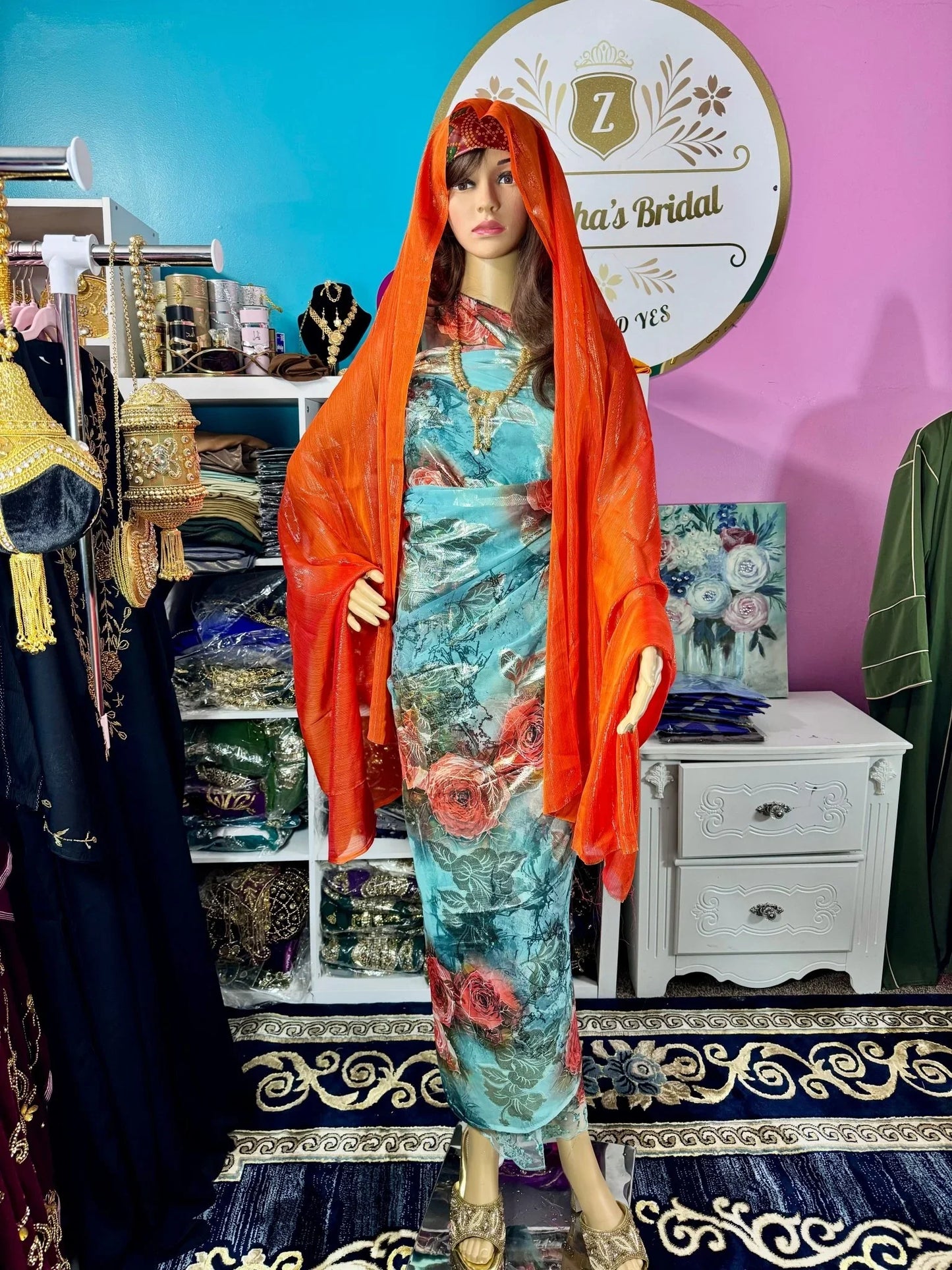 Somali Party Dirac Set with 3 Pieces No.12 - Zulaikha’s Bridal
