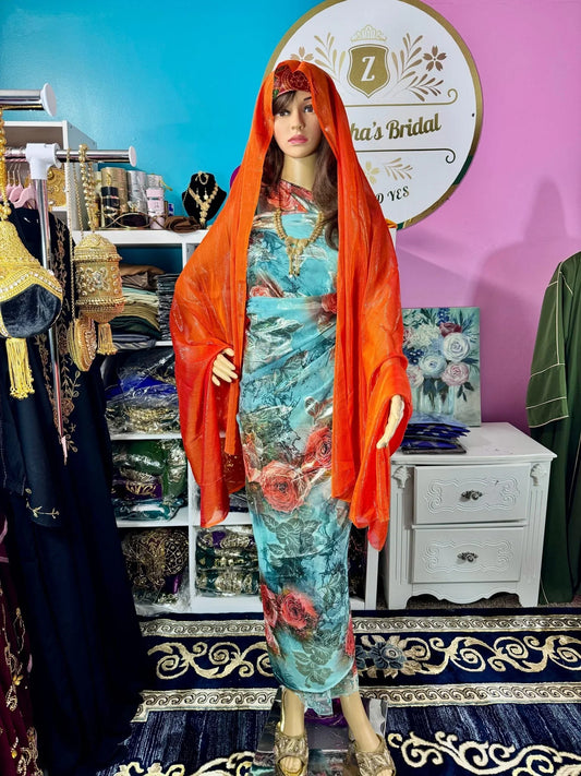 Somali Party Dirac Set with 3 Pieces No.12 - Zulaikha’s Bridal
