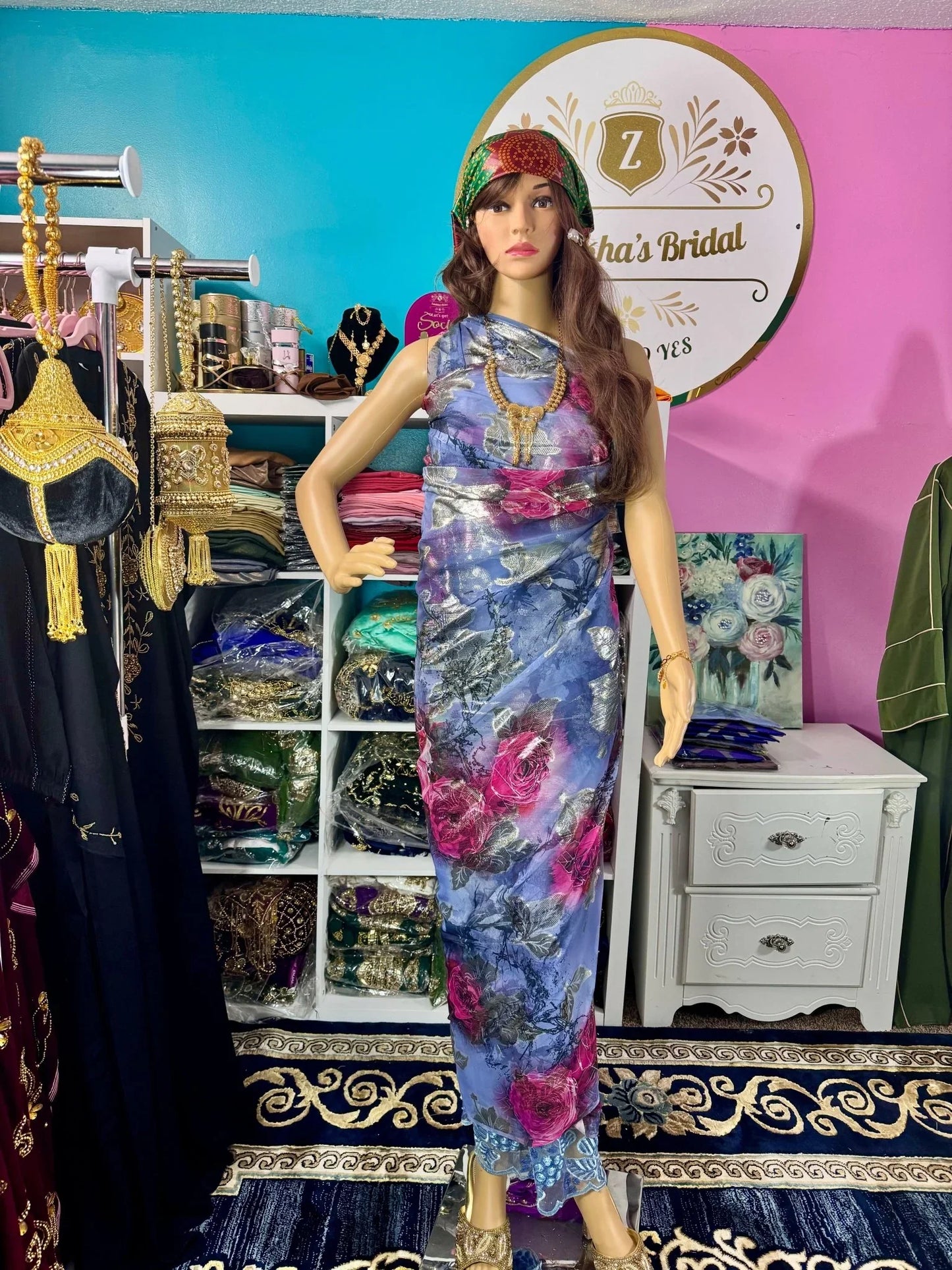 Somali Party Dirac Set with 3 Pieces No.13 - Zulaikha’s Bridal