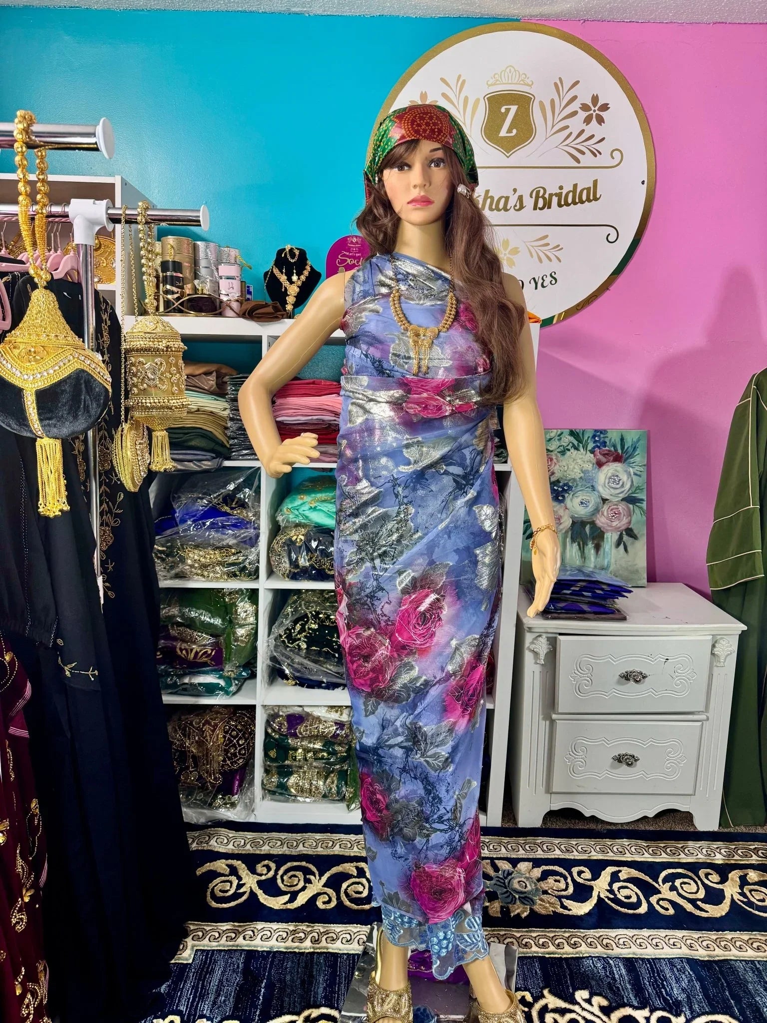 Somali Party Dirac Set with 3 Pieces No.13 - Zulaikha’s Bridal