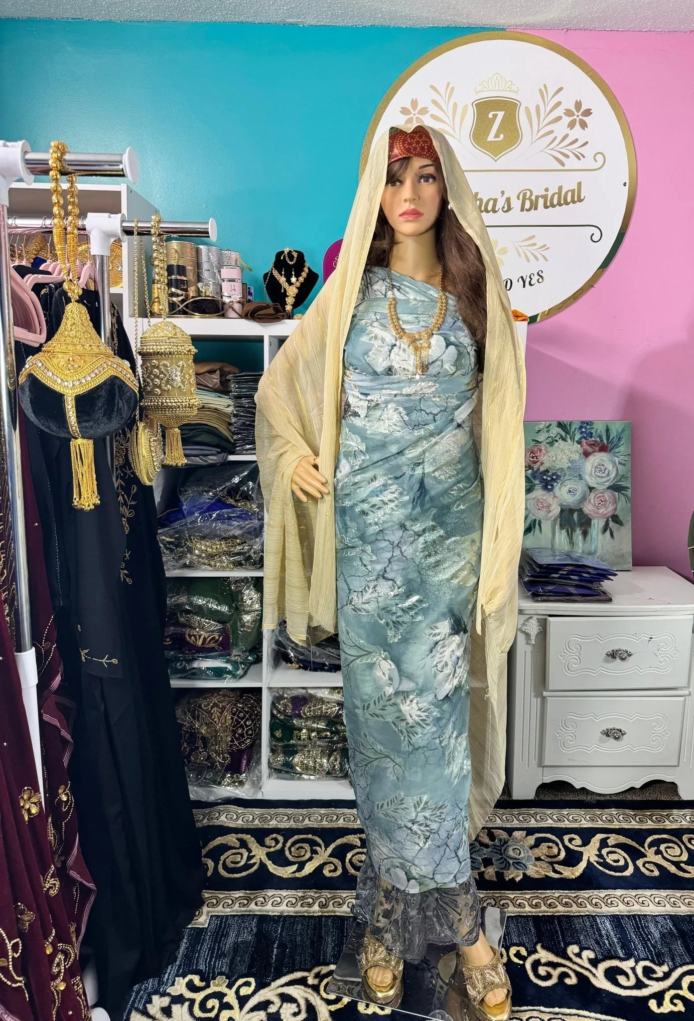 Somali Party Dirac Set with 3 Pieces No.14 - Zulaikha’s Bridal