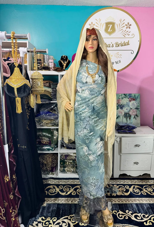 Somali Party Dirac Set with 3 Pieces No.14 - Zulaikha’s Bridal