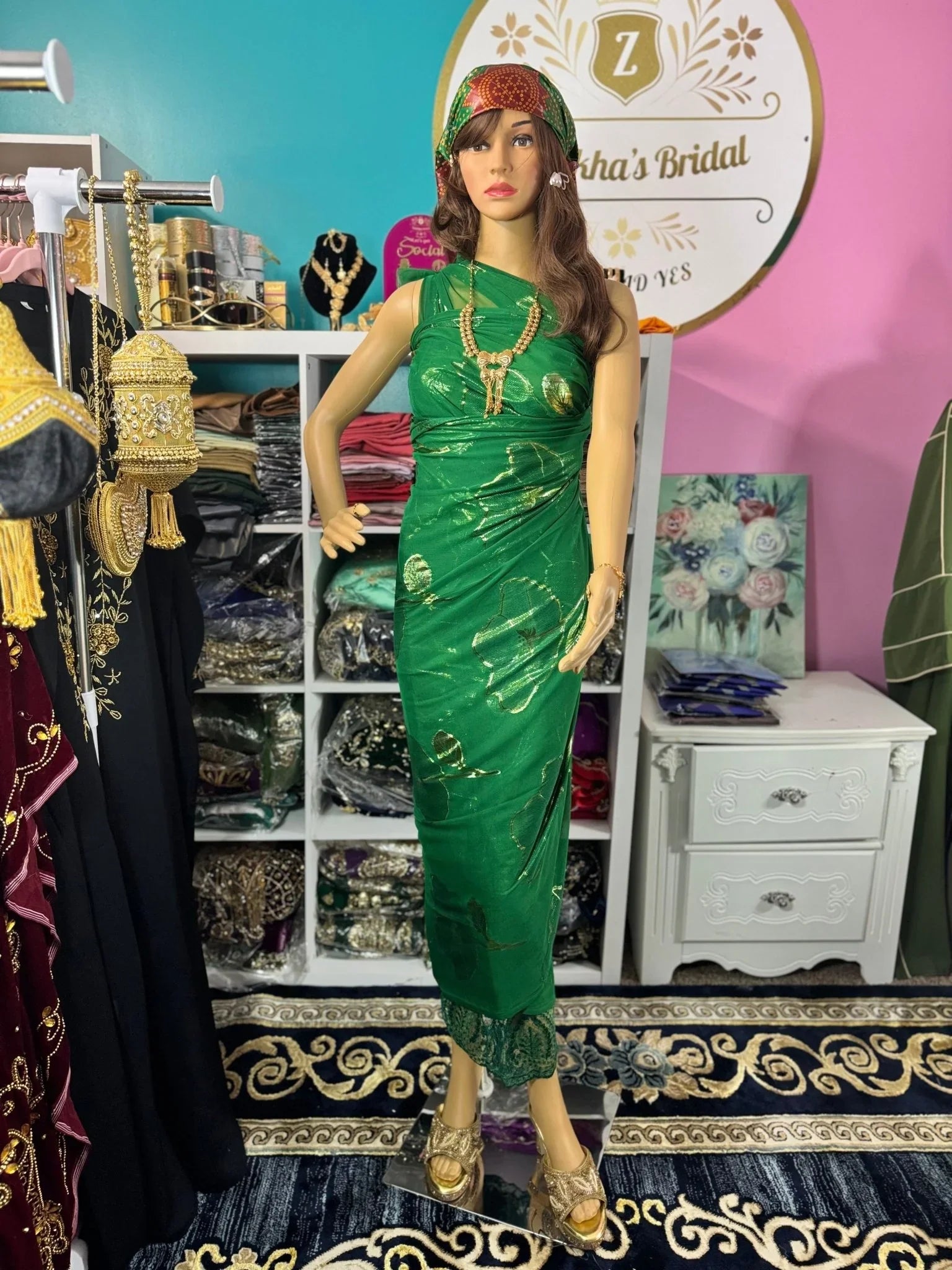 Somali Party Dirac Set with 3 Pieces No.15 - Zulaikha’s Bridal