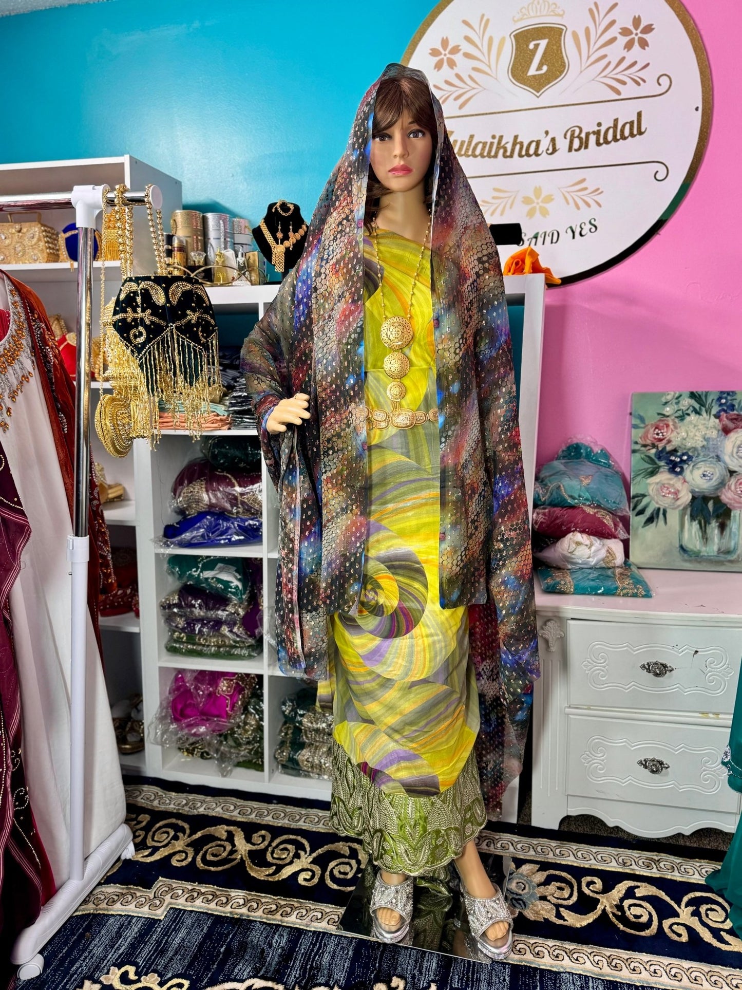 Somali Party Dirac Set with 3 Pieces No.8 - Zulaikha’s Bridal