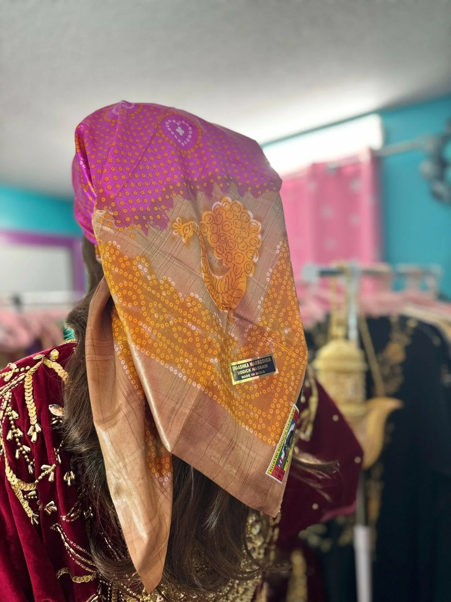 Somali Plain Shaash Headpiece 1 - Zulaikha’s Bridal