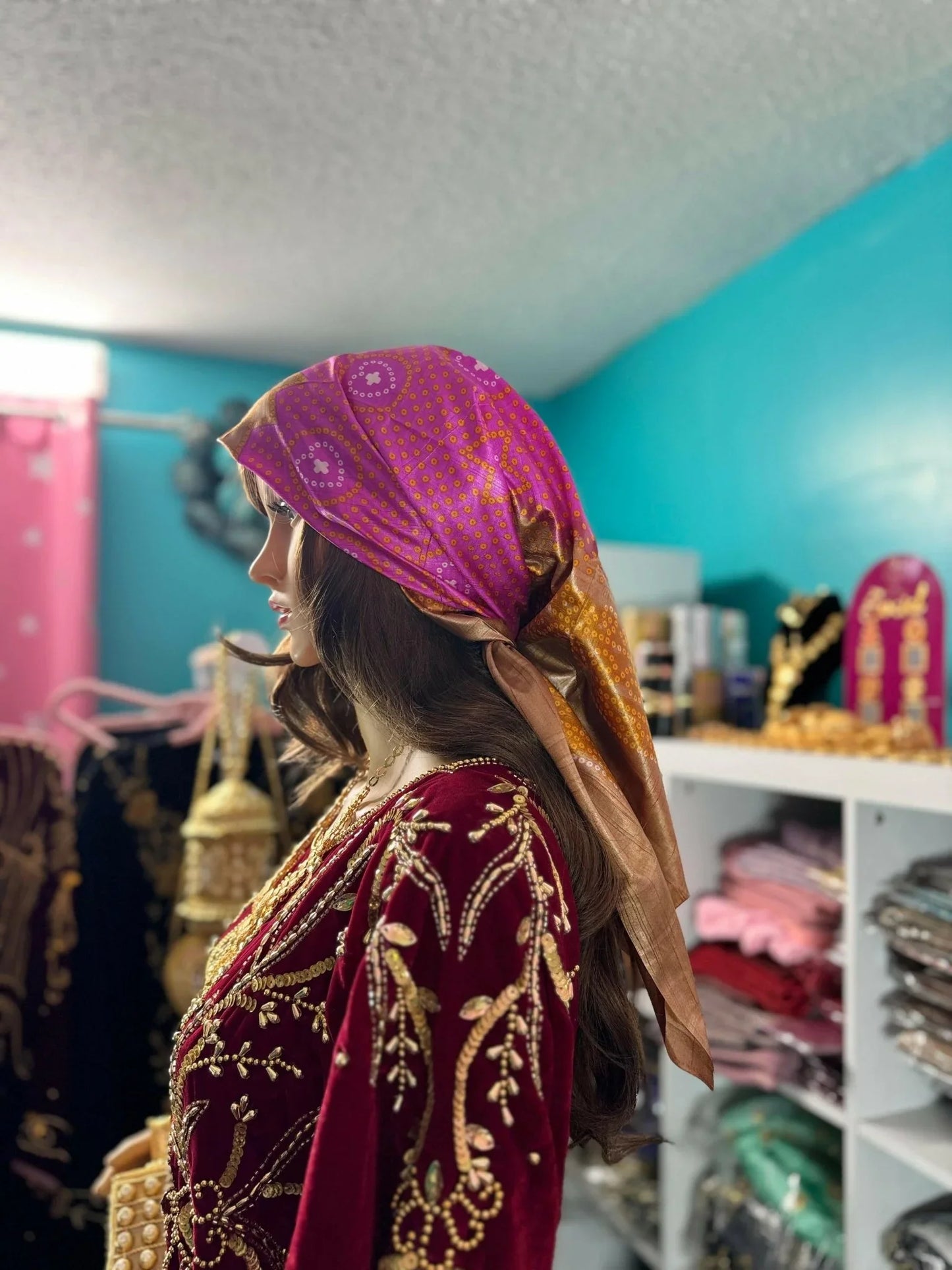 Somali Plain Shaash Headpiece 1 - Zulaikha’s Bridal