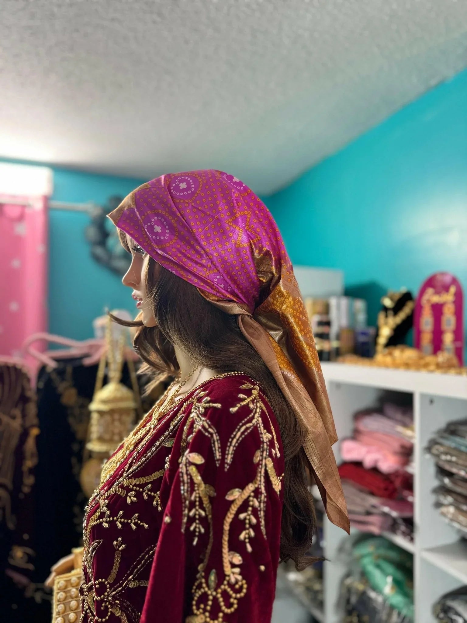 Somali Plain Shaash Headpiece 1 - Zulaikha’s Bridal