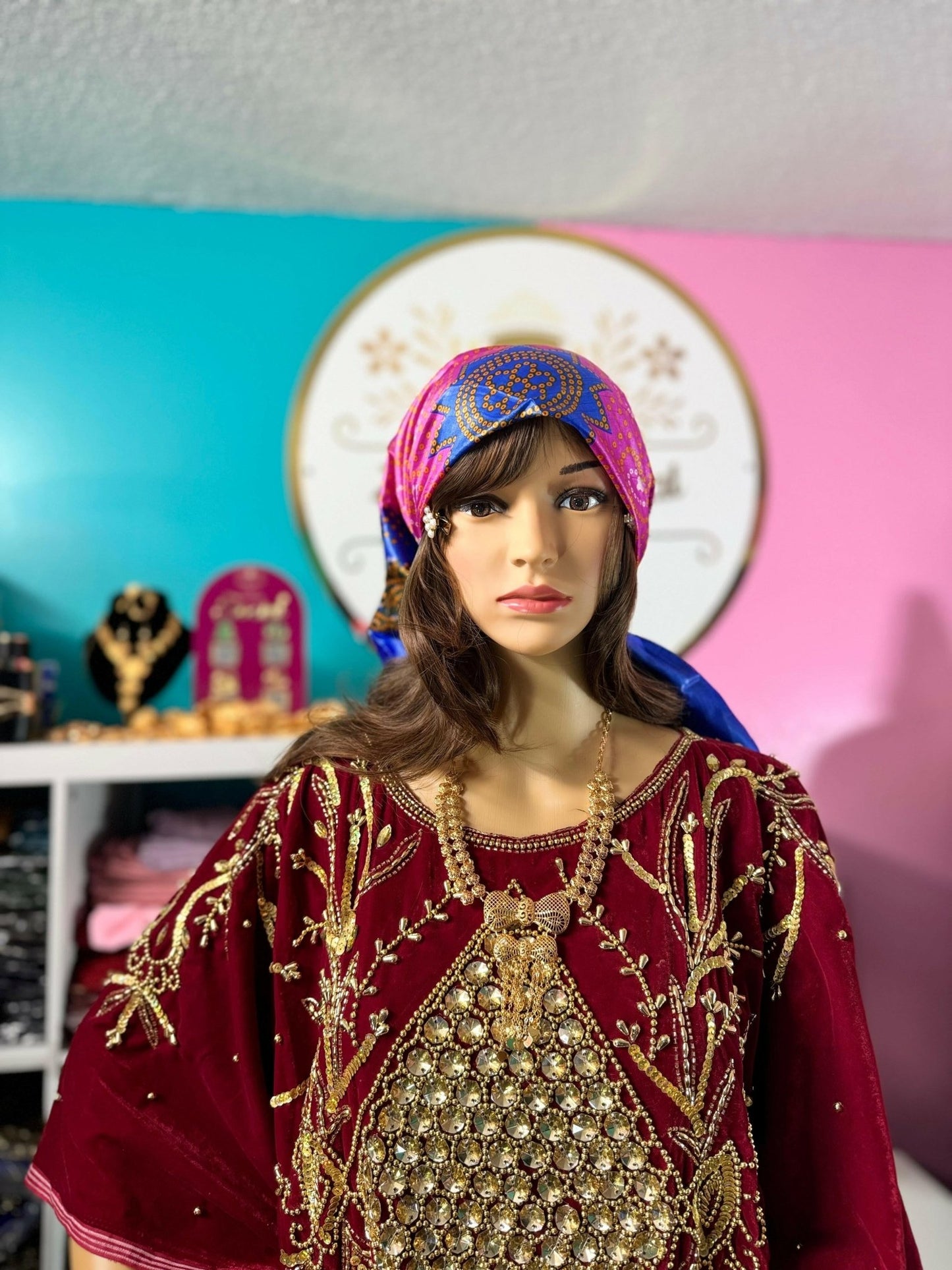 Somali Plain Shaash Headpiece 2 - Zulaikha’s Bridal