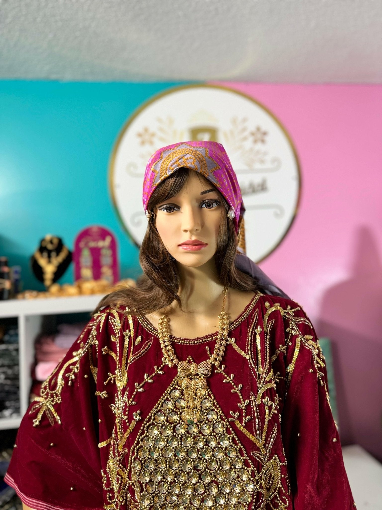 Somali Plain Shaash Headpiece 3 - Zulaikha’s Bridal