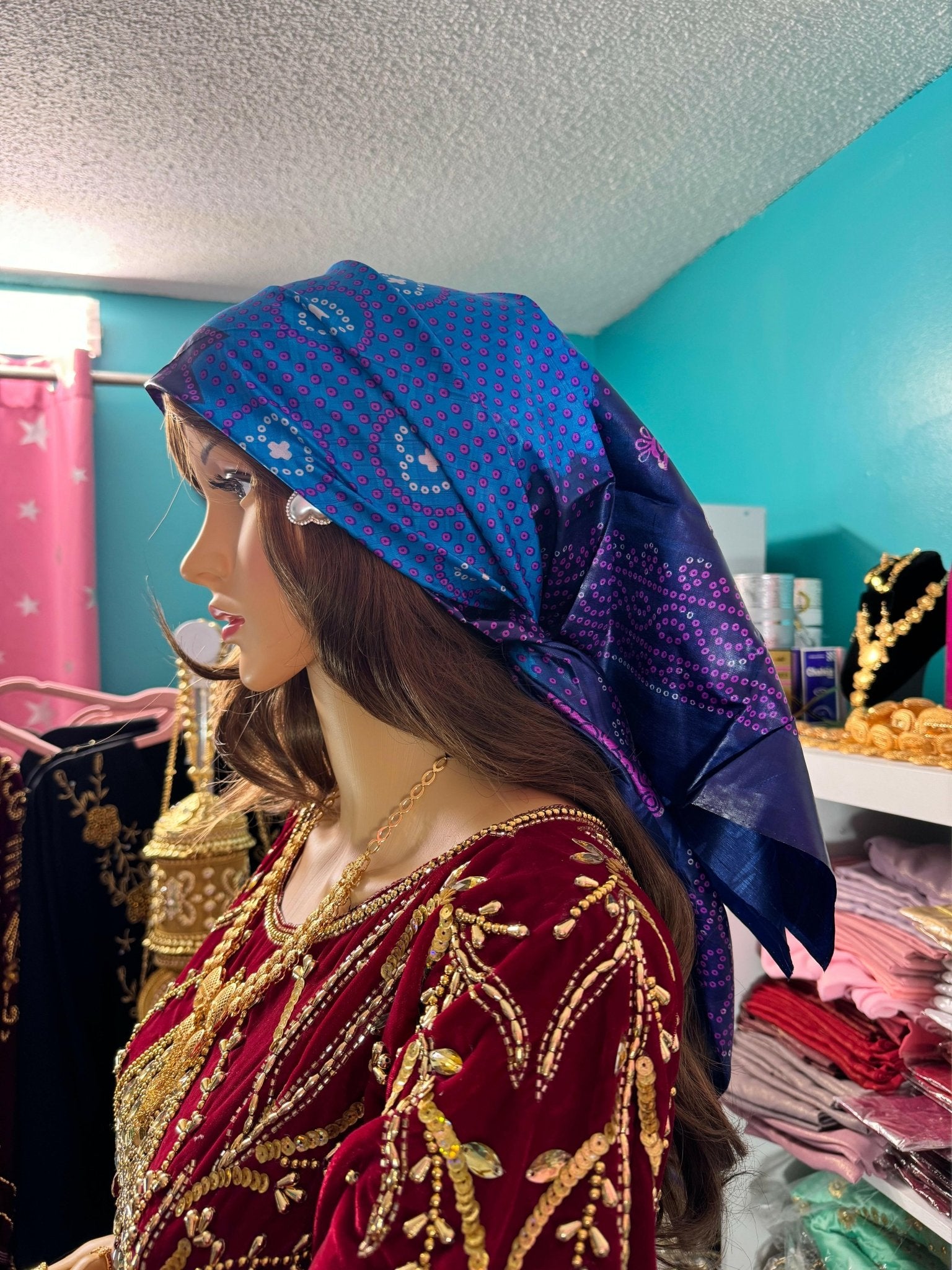 Somali Plain Shaash Headpiece 5 - Zulaikha’s Bridal