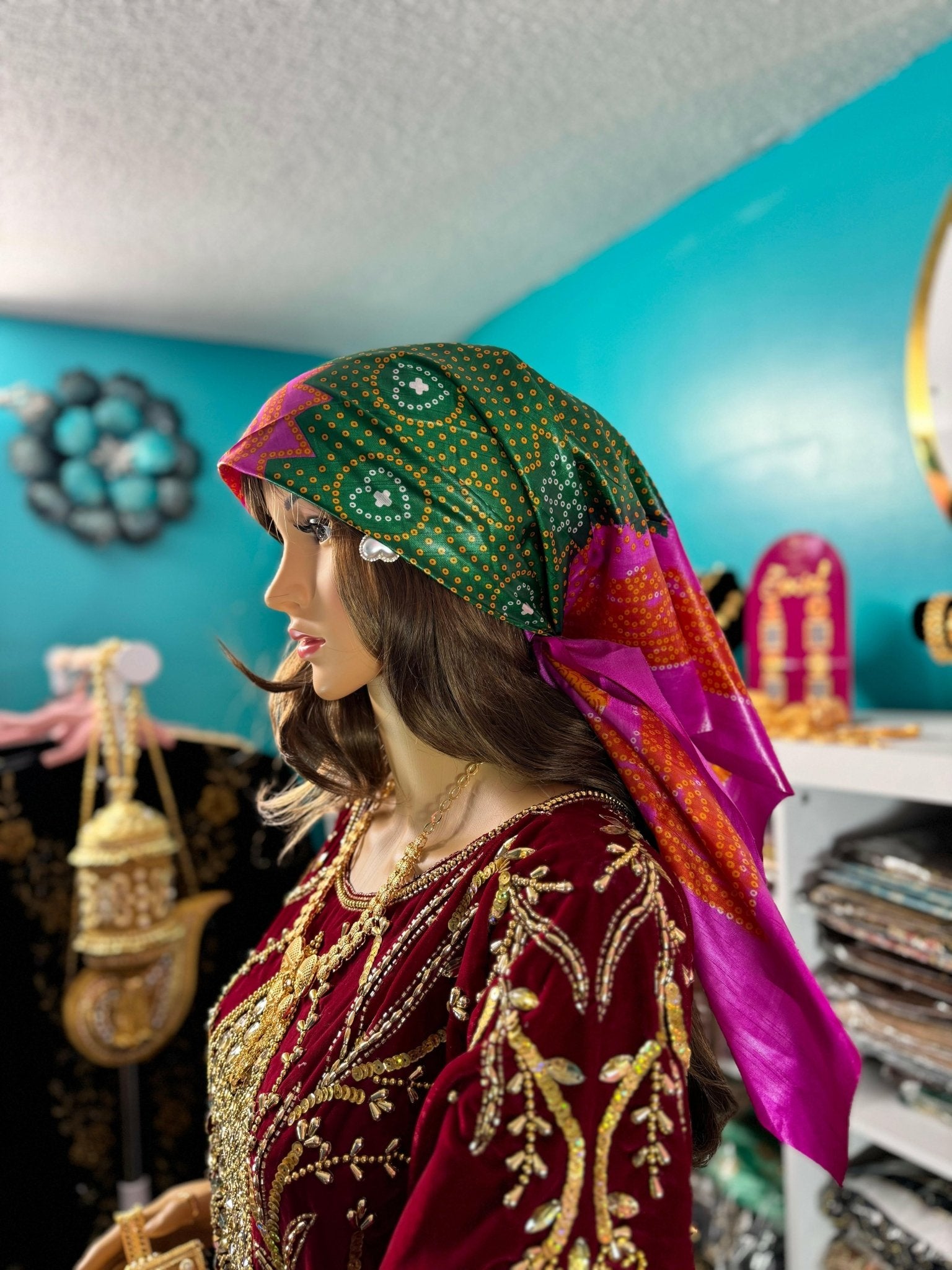 Somali Plain Shaash Headpiece 6 - Zulaikha’s Bridal