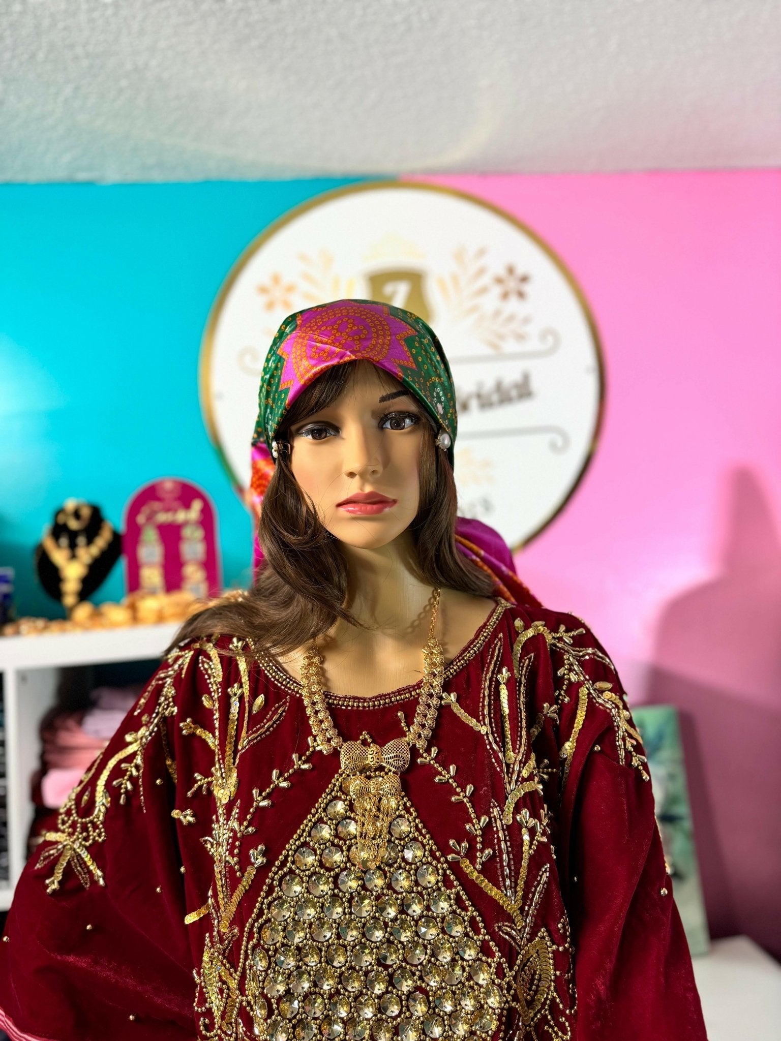 Somali Plain Shaash Headpiece 6 - Zulaikha’s Bridal