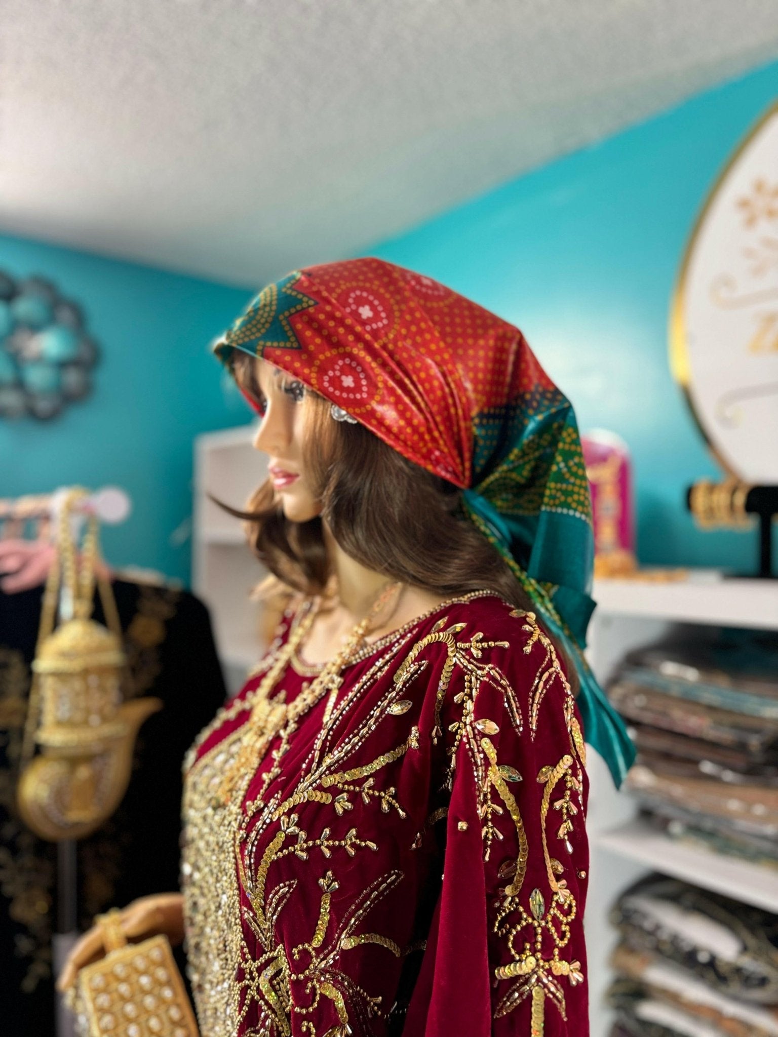 Somali Plain Shaash Headpiece 7 - Zulaikha’s Bridal