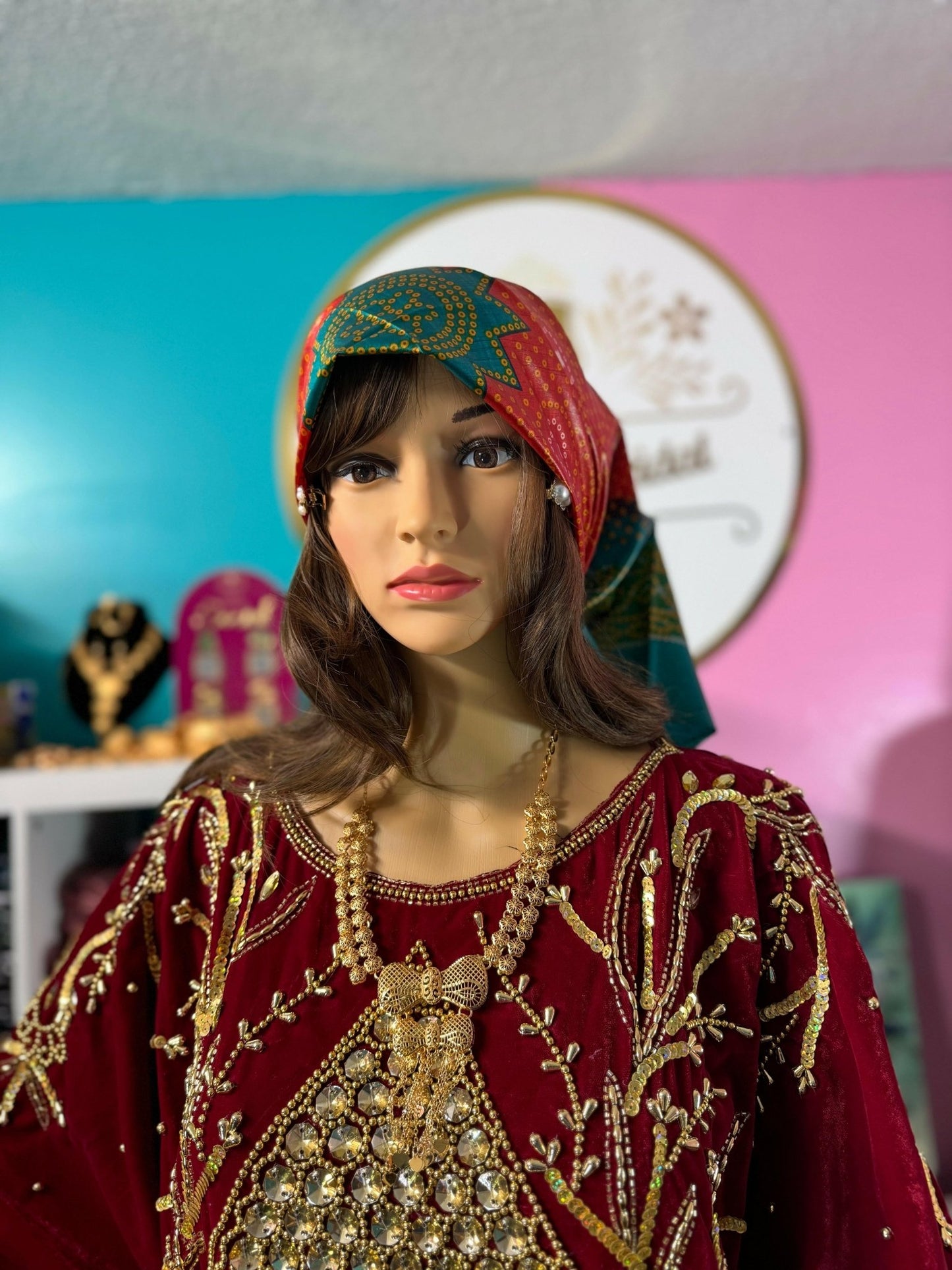 Somali Plain Shaash Headpiece 7 - Zulaikha’s Bridal