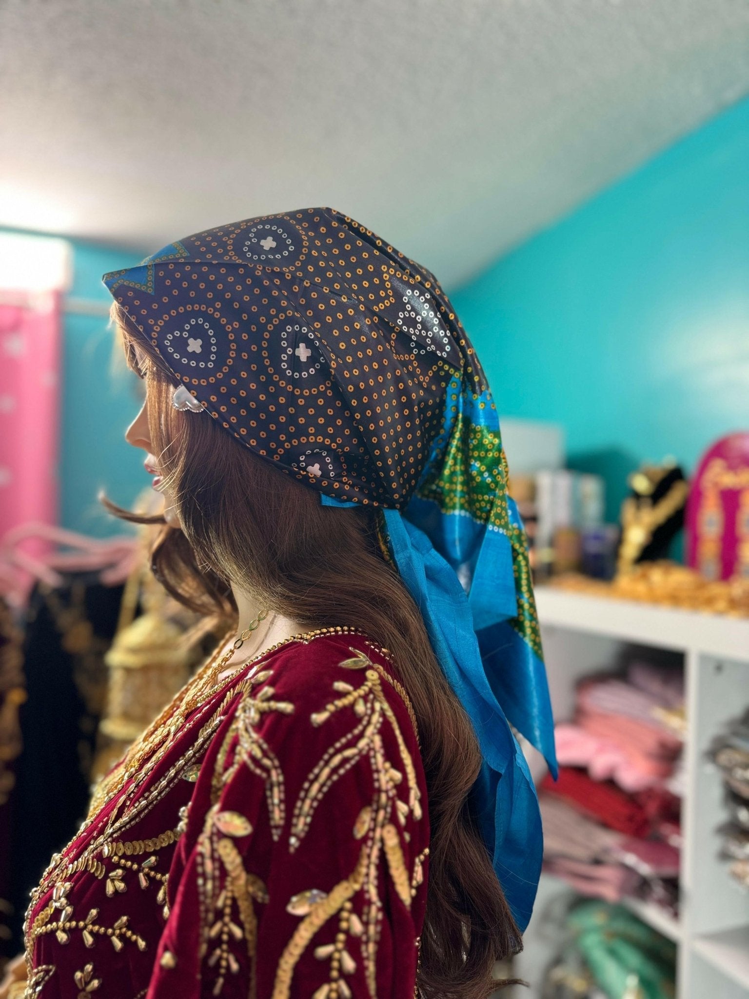 Somali Plain Shaash Headpiece 8 - Zulaikha’s Bridal