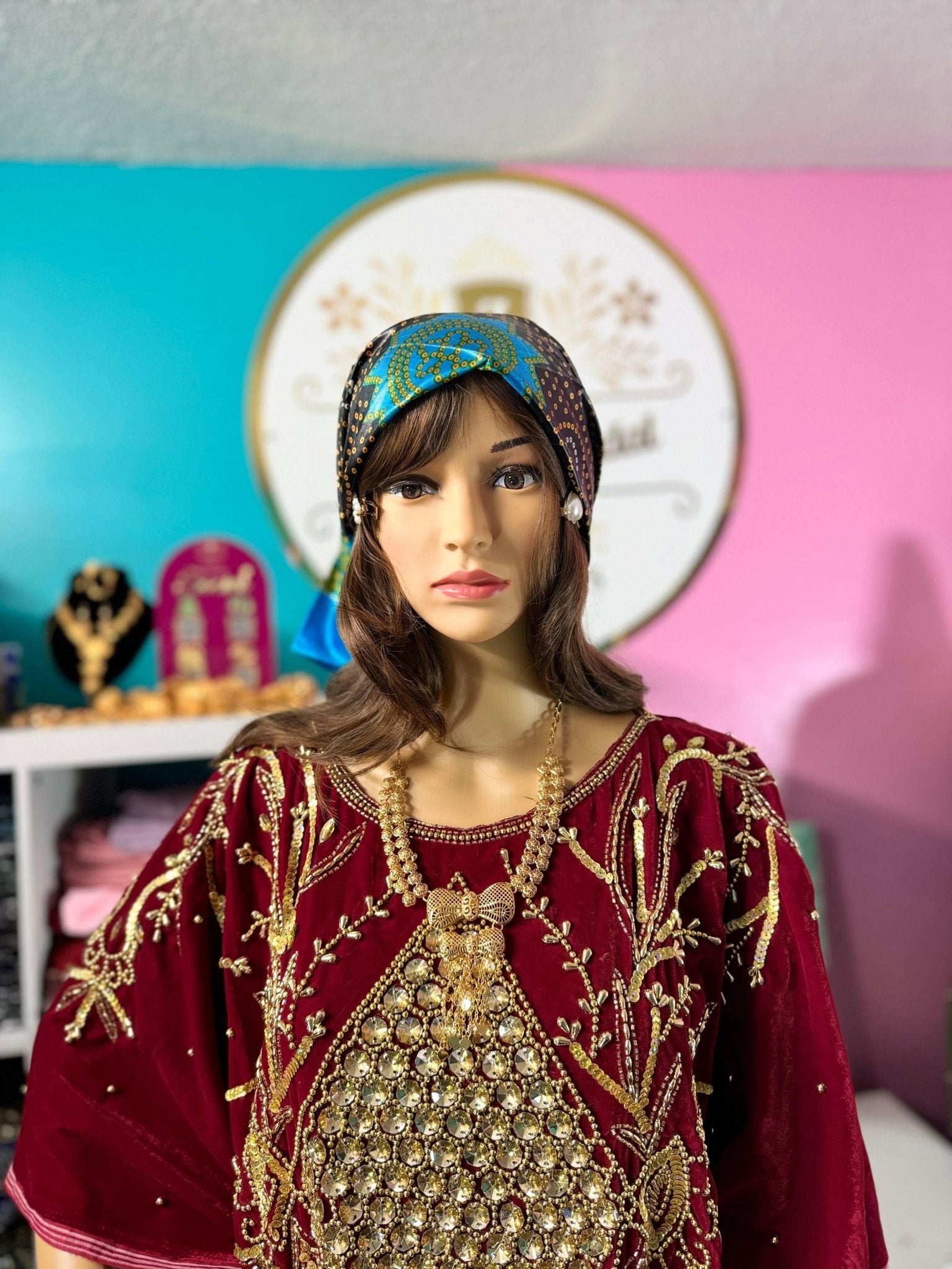 Somali Plain Shaash Headpiece 8 - Zulaikha’s Bridal