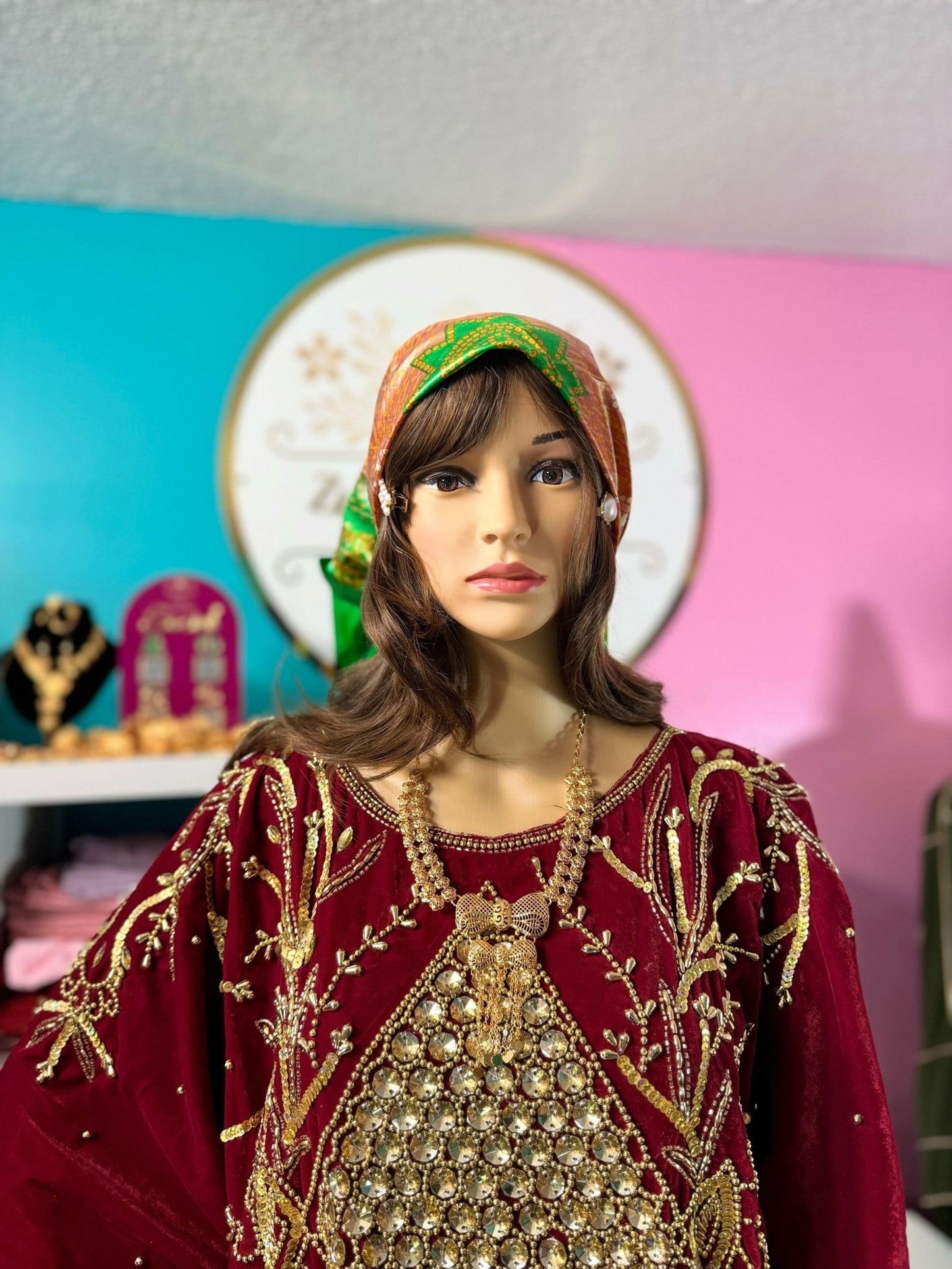 Somali Plain Shaash Headpiece 9 - Zulaikha’s Bridal