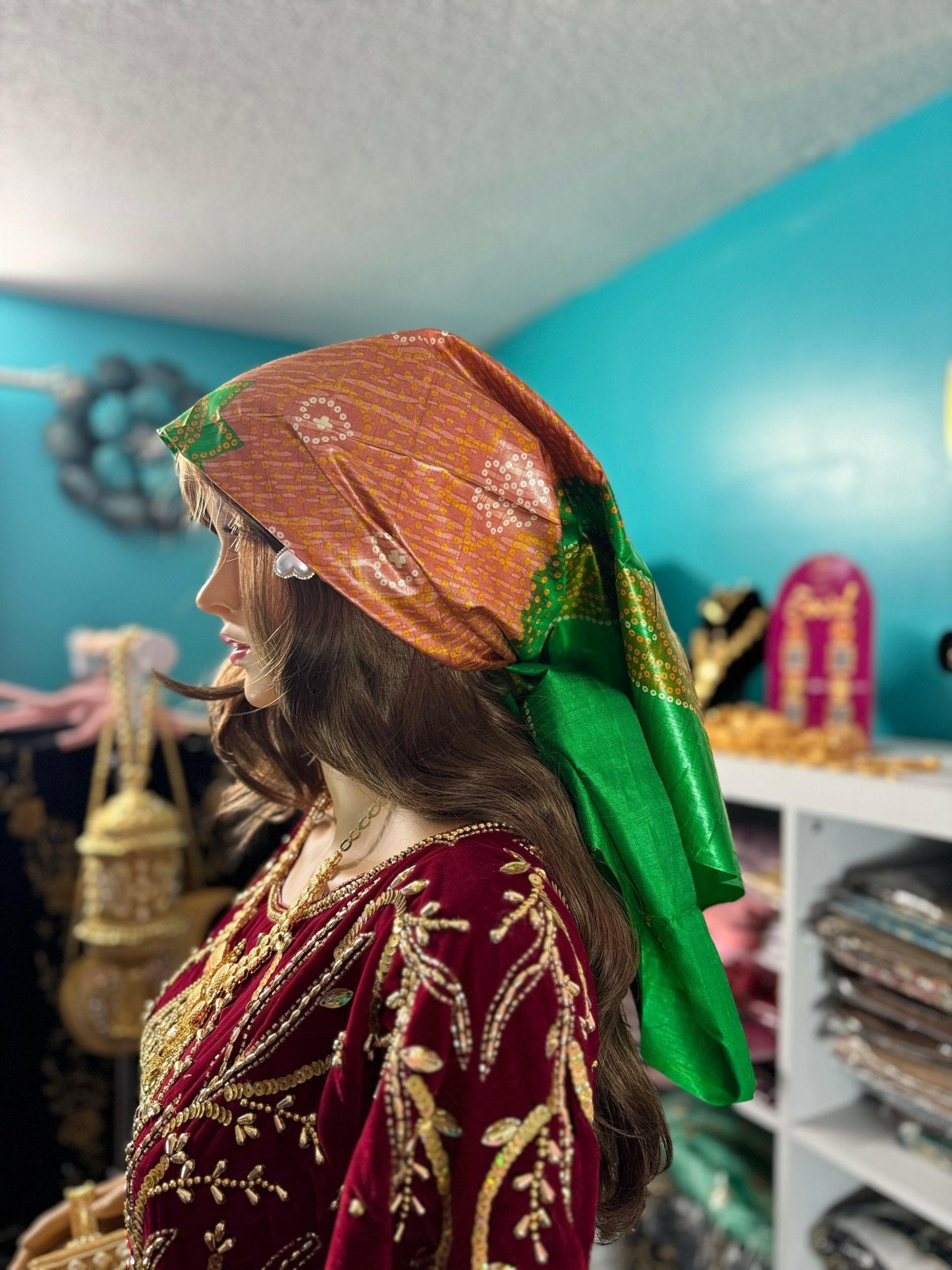 Somali Plain Shaash Headpiece 9 - Zulaikha’s Bridal