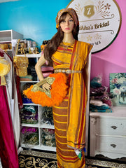 Stone Alindi Guntino Hido iyo Dhaqan - Golden Yellow - Zulaikha’s Bridal