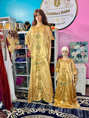 Stone Gold Green Somali Malhis Bridesmaids Dirac set - Zulaikha’s Bridal